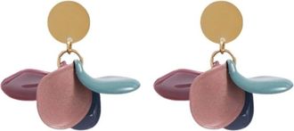 Malababa Accessoires, Dames, Veelkleurig, ONE Size, Petal Motif Earrings