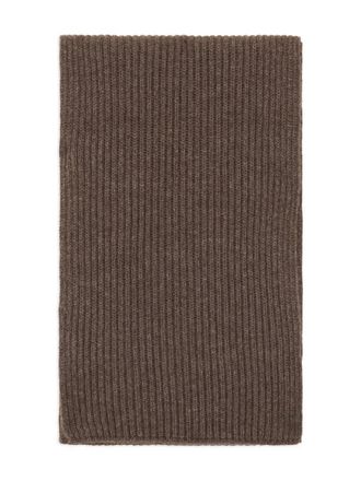 Malo ribbed scarf - Marrone