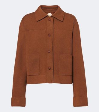 Jardin Des Orangers Fringed wool and cashmere jacket