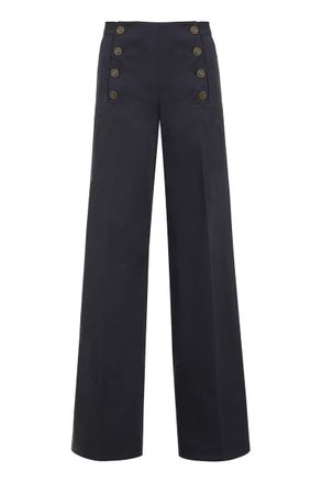 Etro Cotton Wide-Leg Trousers
