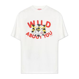 Kenzo Heren, Tops, Wit, Maat: M Katoen