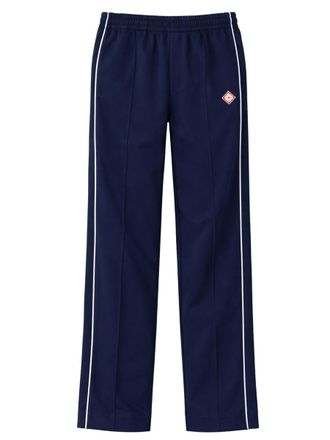Casablanca Piquet Navy Relaxed White Piping Pants Sweatpants