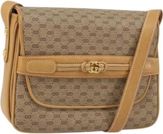Gucci Pre-owned Cross Body Bag - Dames - Vintage Schoudertas - Beige - ONE Size - Vintage