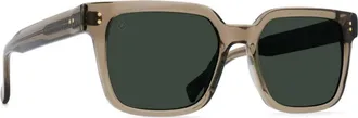 Raen Optics Mens West 55 Squared Sunglasses In Ghost/ Green