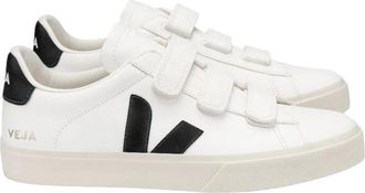 Veja Leren Sneakers met Bandjes - Dames - Sneakers - Wit - 41 EU - Leer - Schoenen
