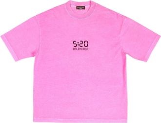 Balenciaga 5:20 Graphic T-shirt Pink 612966TMVL55505