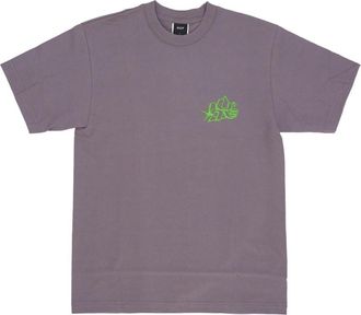 HUF Paarse Glow Tee Korte Mouw - Heren - T-shirts - Paars - S - Katoen - Tops