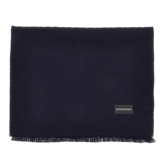 Emporio Armani Jacquard wool scarf Man One Size