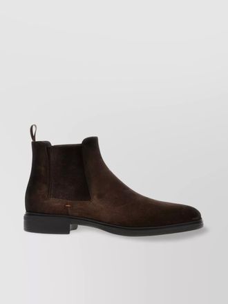 Santoni leather ankle boots