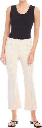 Fifteen Twenty Sigourney Pintuck Pants In Cream