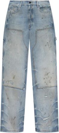 Amiri Jeans met een verweerd effect - Heren - Regular Fit Jeans - Blauw - W32 L32 - Denim - Jeans