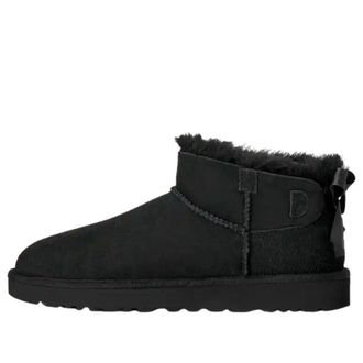UGG (WMNS) UGG Ultra Mini Bailey Bow Black 1185491-BLK