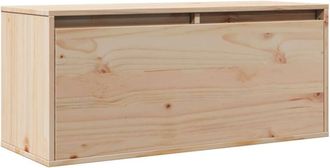 vidaXL Vidaxl - Armario de pared de madera maciza de pino 80x30x35 cm