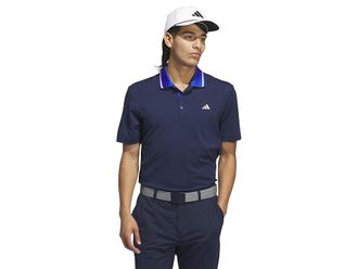 adidas Golf Ultimate 365 Tour Sport Collar Polo Shirt Mens Short Sleeve Knit Collegiate Navy : MD, Polyester