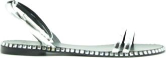 Giuseppe Zanotti Open Teen Leren Sandalen - Dames - Sandalen - Zwart - 36 EU - Leer - Schoenen