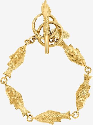 Grainne Morton Armband aus Vermeil Fish