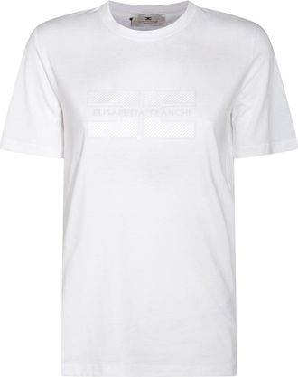 Elisabetta Franchi T-Shirts And Polos Light And Natural-Donna