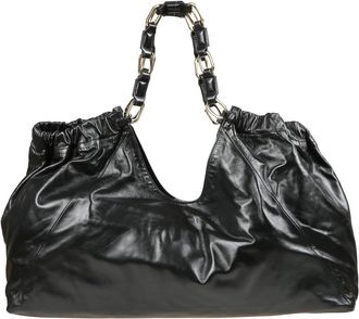 Anine Bing Oversized Nappa Leather Tote With Gold-Tone Hardware