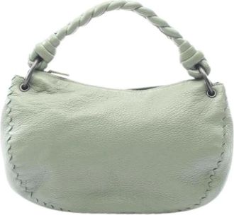 Bottega Veneta Pre-owned Vintage Mini Bag - Dames - Vintage Mini Tas - Groen - ONE Size - Leer - Vintage