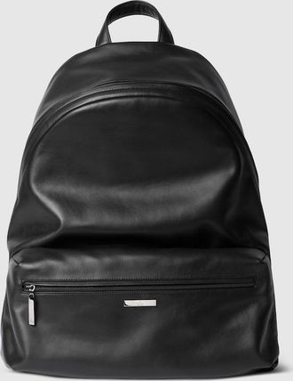 Gucci Tag Large Backpack, Black, Leather