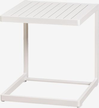 Sklum Sklum - Mesa Auxiliar Para Jard&iacute;n Cuadrada 40x40 Cm En Aluminio Dulem