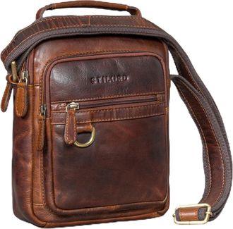 STILORD Lima Stylish Leather Shoulder Bag Mens Crossbody - Small Messenger Bag Genuine Leather with Carry Handle Vintage Satchel 9.7 Tablet for Travel & Busin