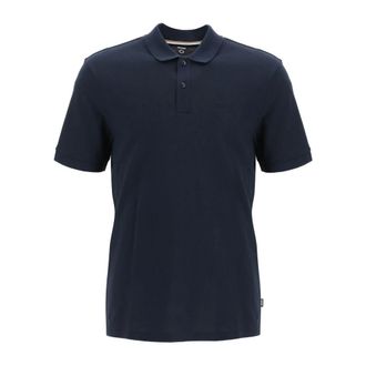 HUGO BOSS Tops, Heren, Blauw, L, Katoen, Poloshirt van katoen