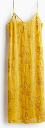 H&M Verziertes Trägerkleid - Yellow