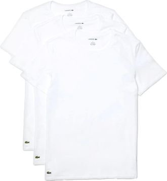 Lacoste Mens Pack T-Shirts - White 001 - X Large