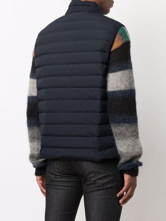 Emporio Armani Quilted Nylon Down Vest - Navy