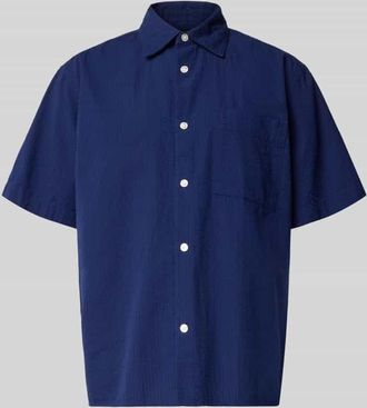 Selected Relaxed Fit Freizeithemd aus reiner Baumwolle Modell STUART in Marine, Gr&ouml;&szlig;e XXL