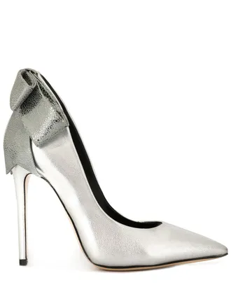Aleksander Siradekian Gherda pumps met strik - Zilver