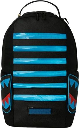 Sprayground Sprayground, Tassen, Heren, Zwart, ONE Size, LED-streep Haaien Rugzak