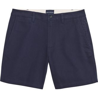 Mack Weldon Stretch Twill Chino Shorts in Night Sky at Nordstrom, Size 40