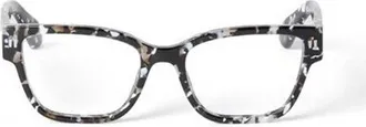 Off-white OERJ056STYLE561200 Patterned Acetate Eyeglasses - Black