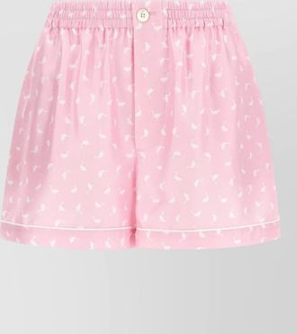 Moschino pleated knee-length shorts