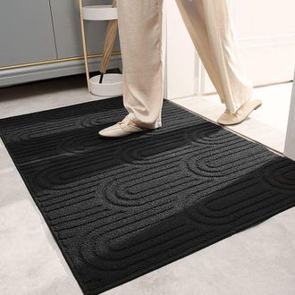OEM Felpudo Antideslizante De 60 X 90 Cm - Fibra Superfina Y Caucho Tpr - 0,7 Cm De Grosor - Lavable A M&aacute;quina