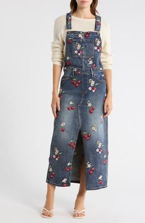 Free People Sarah Denim Overalls Dress in Medium Wash at Nordstrom Rack, Size Small
