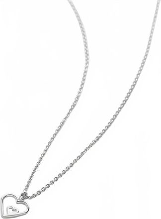 Bryan Anthonys Womens Always In My Heart Icon Necklace In Silver