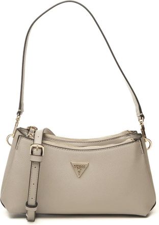 Guess Tassen, Dames, Beige, ONE Size, Leer, Noelle II 3 Comp Shoulder Xbody