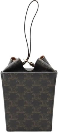 Celine Pre-owned Plastic Bucket Bag - Dames - Vintage Tas - Zwart - ONE Size - Leer - Vintage