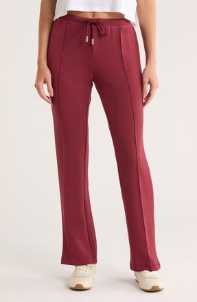 Nanette Lepore Play Front Seam Scuba Knit Flare Pants in Zinfandel at Nordstrom Rack, Size X-Large