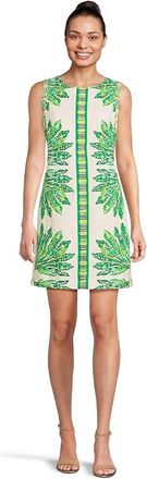 Lilly Pulitzer Devyn Stretch Shift Womens Dress Kitts Green Shady Babe Engineered : 12, Cotton/Spandex