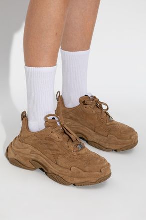 Balenciaga Triple S Sports Shoes, Womens, Brown