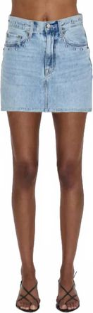 Pistola Denim Skye Studded Denim Mini Skirt In Apollo
