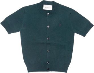 Ami Truien & Vesten, Dames, Groen, S, Geborduurd Logo Vest