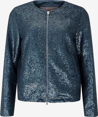 Herno Leichte kurze Paillettenjacke Resort