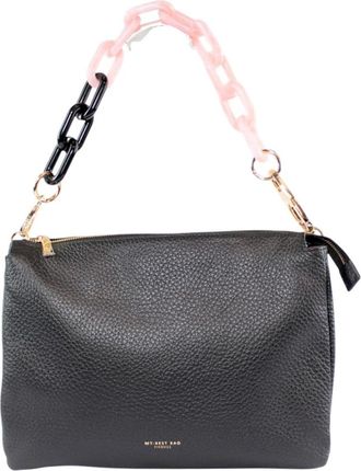 My Best Bags Firenze Reflex Macro Dollaro - Dames - Tassen - Zwart - Maat: ONE Size Leer