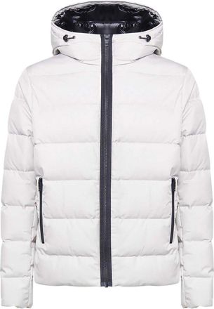 Fay Double Front Feather Jacket In Nylon