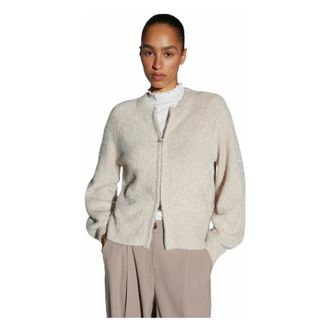 OPUS Dosmic Cardigan - Dames - Truien - Wit - Maat: XS Leer